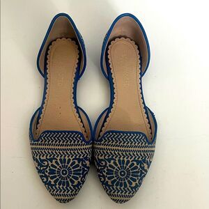 RESTRICTED Blue Patterned Women Shoes SZ 8